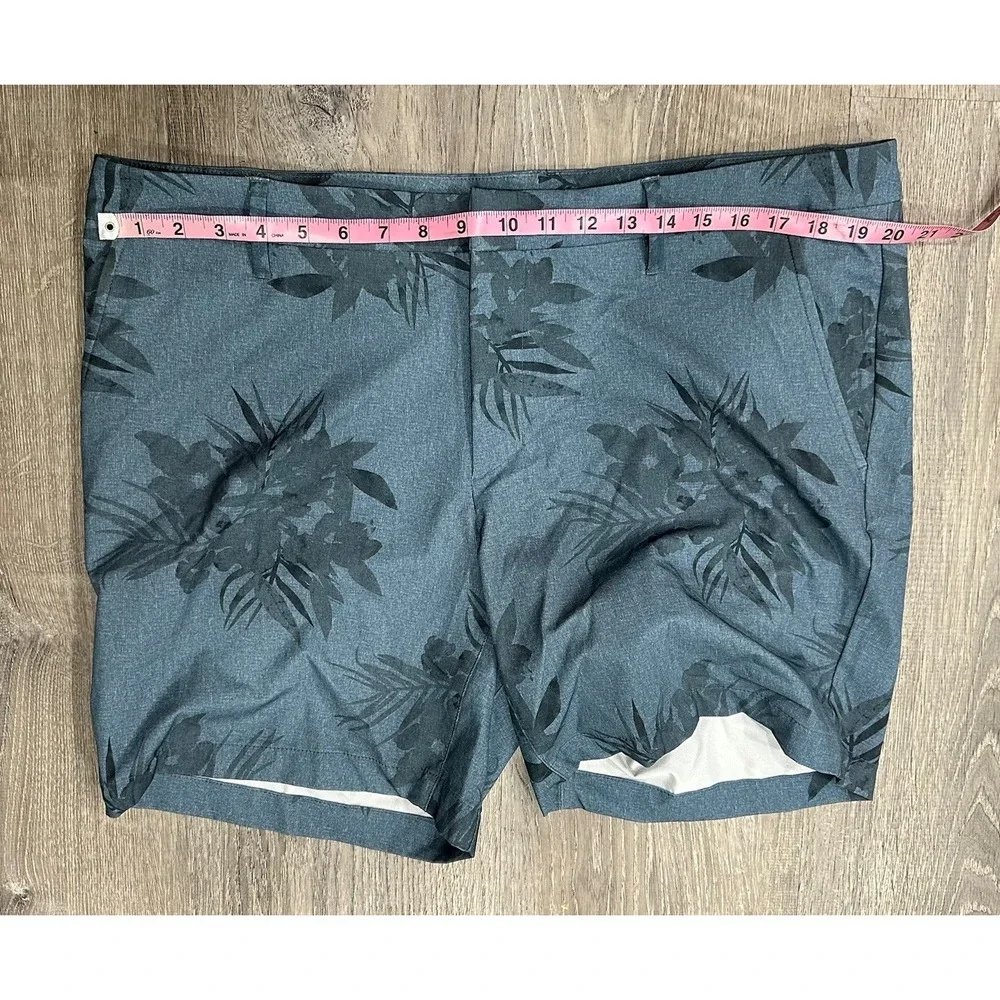 All In Motion Shorts Mens‎ 40 Blue Tropical Lightweight Casual Stretch Shorts